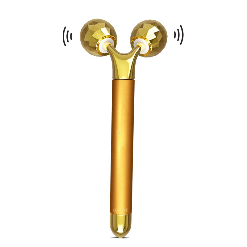 Factory straight hair 3D roller Golden Stick roller vibration golden stick 3d roller face slimming instrument beauty stick Golden Stick