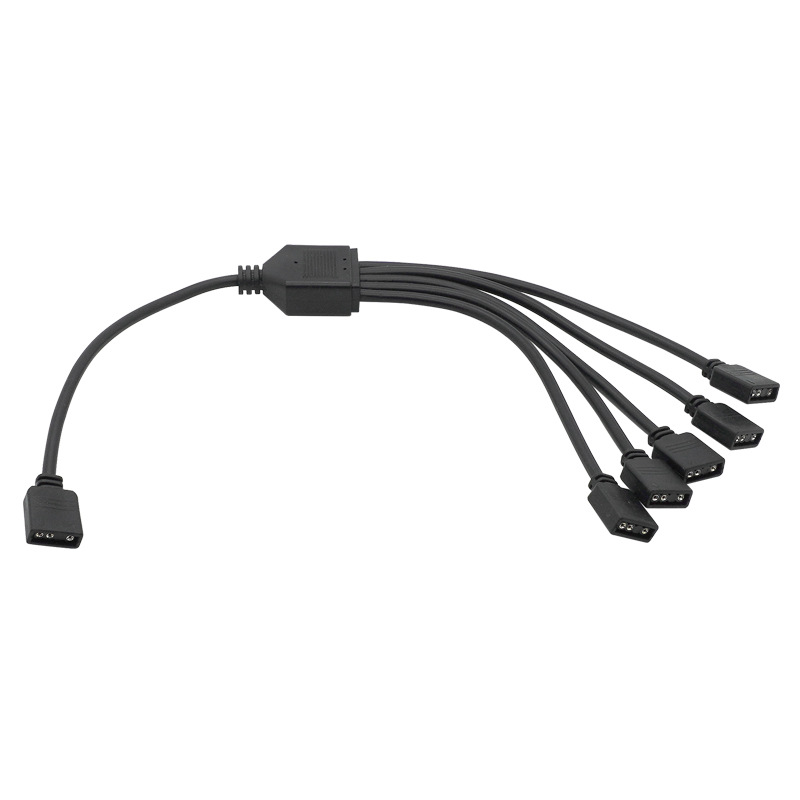 Mainboard synchronous hub 5V3 pin 12v 4Pin RGB interface one-long expansion cable extension cable ARGB