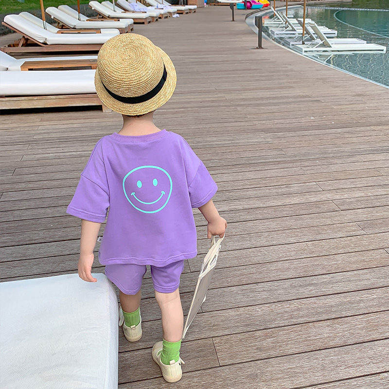 Boys' summer suit 2024 new style baby summer short sleeve children's summer children's summer clothes summer