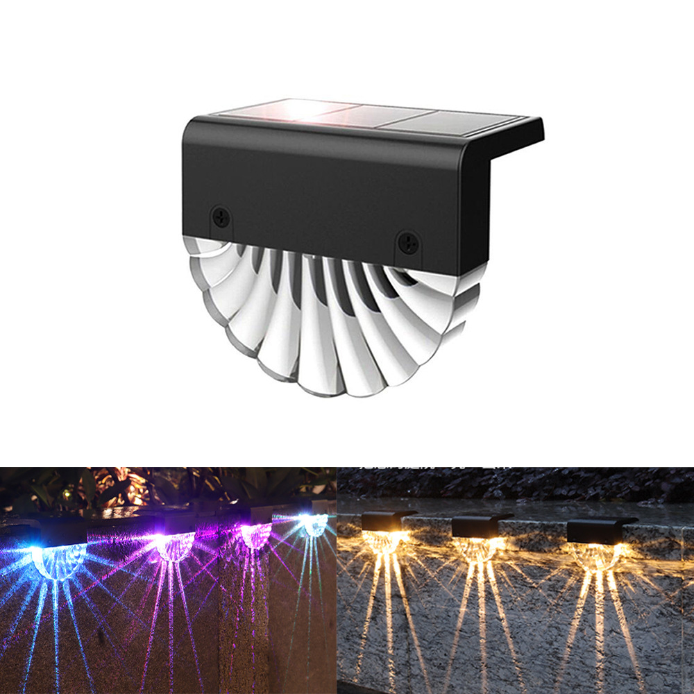 Solar deck light Led solar step light outdoor stair fence light courtyard garden step decorative light