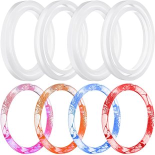Factory direct silicone bracelet mold crystal bracelet ring drop mold DIY production drop material bag