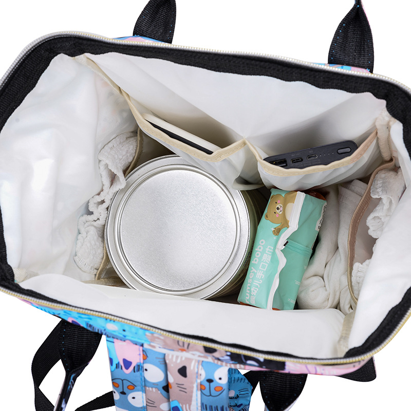 2023 new Korean portable mummy bag large capacity nylon casual mother bag light shoulder baby bag wholesale