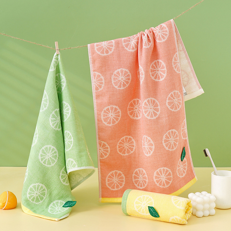 Wholesale small fresh towel household soft thick absorbent face towel gift towel gift adult towel
