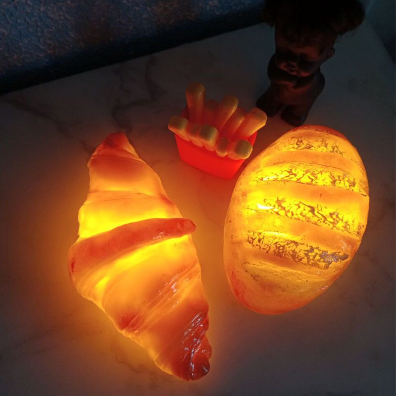 Cattle Croissant Bag Bread Lamp Method Stick Milk Bag Atmosphere Lamp Baking Shop Decoration Bread Cake Shop Decorative Lamp