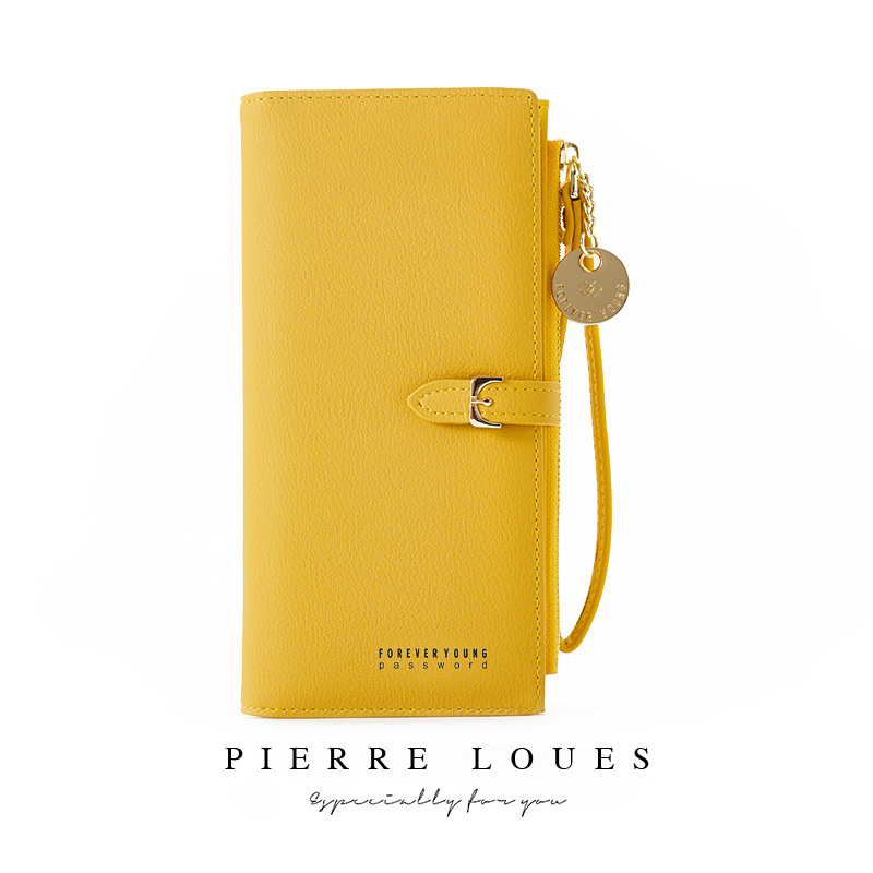 Pierre Louie Long Women Wallet Korean Fashion Clutch Bag Large Capacity Wrist Bag Women Wholesale Wallet