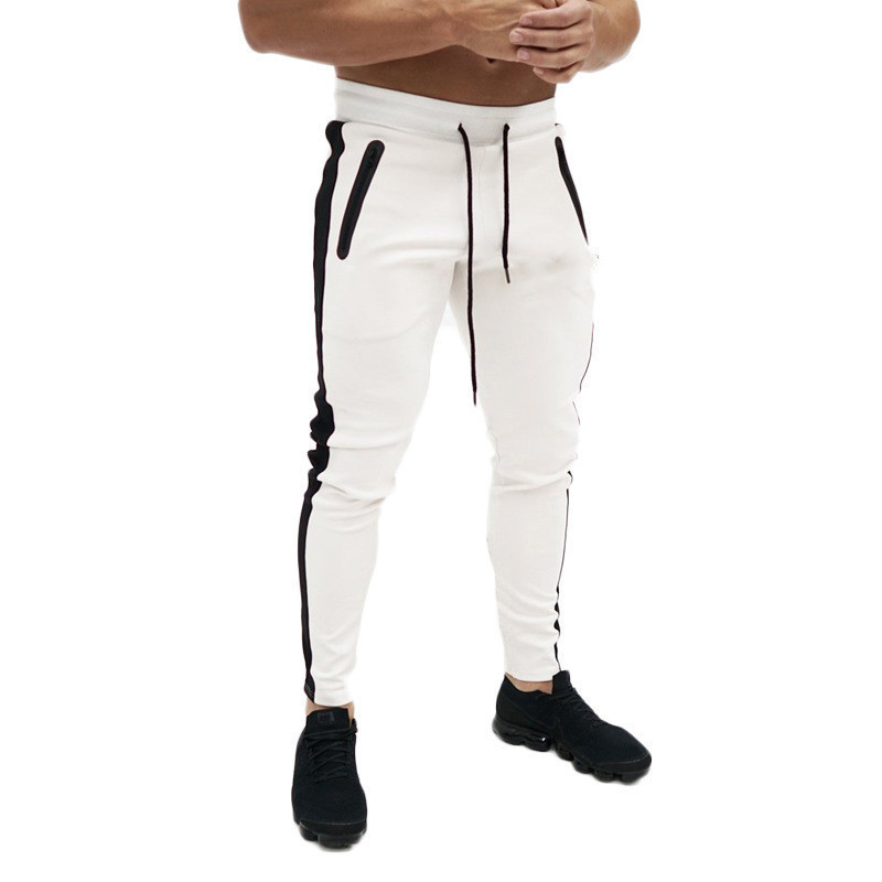 Foreign Trade Autumn and Winter Men's New Sports Leisure Light Plate Slim Fitness Pants Men's Trousers Small Feet Pants