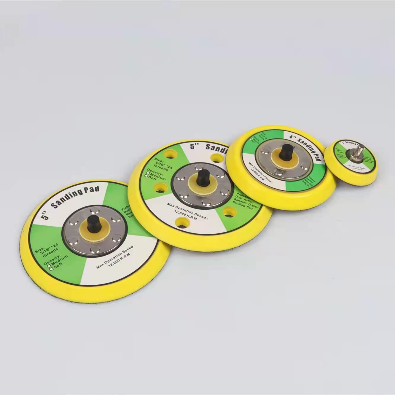 4 inch 5 inch 6 inch pneumatic adhesive disc sandpaper air mill flocking back velvet polishing adhesive wheel scouring cloth nylon disc