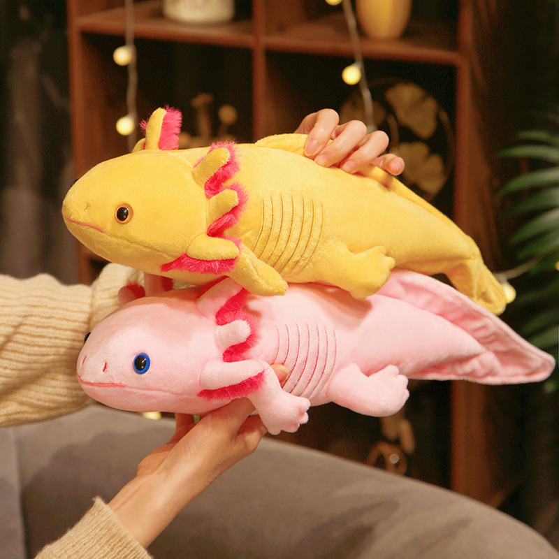 跨境Axolotl Plush六角恐龙毛绒玩偶可爱公仔儿童节礼物蝾螈