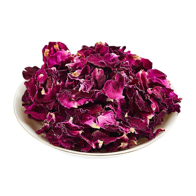 Rose petals edible rose dried petals Yunnan double-petal Red Rose Bath spa Pingyin Rose petals manufacturer