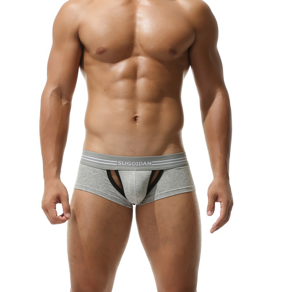 Men's underwear wholesale sexy men's boxers hollow design Foreign trade underwear AliExpress supply SG1011