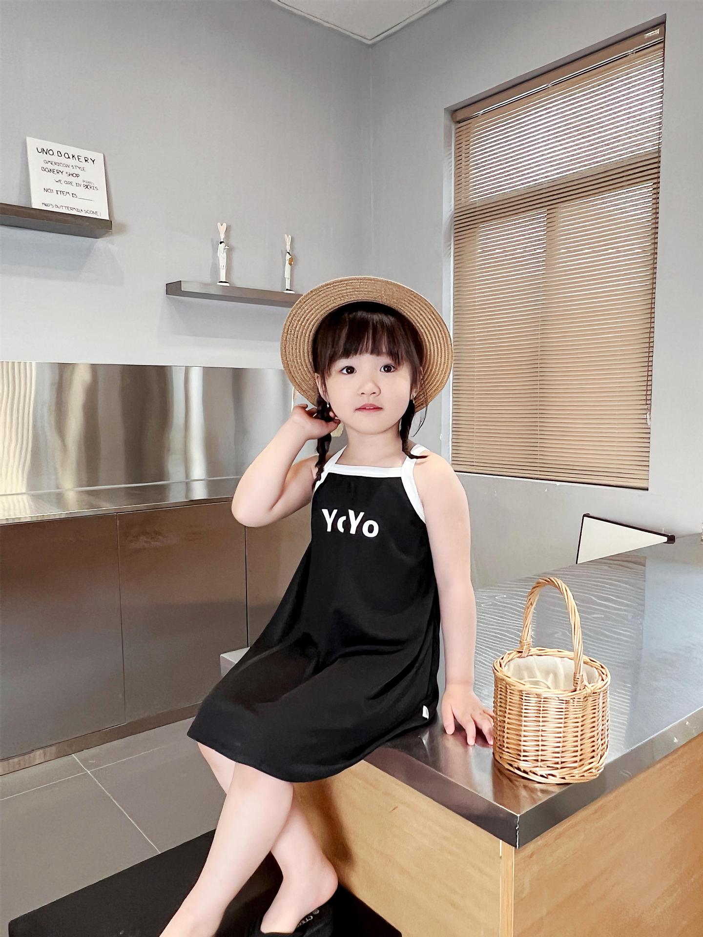 Summer new girls Ice Silk suspender skirt girls princess skirt big children's dress female treasure nightgown a generation of hair