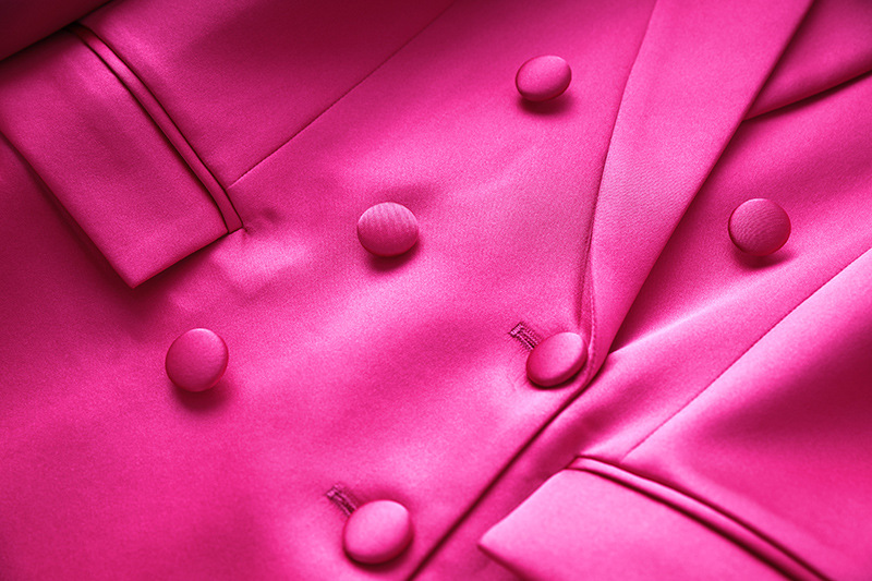 High-end French Retro Spring and Summer Sanding Bright Noodles Niche Design Suit Jacket Vest Skirt Three-piece Set_voghion.com