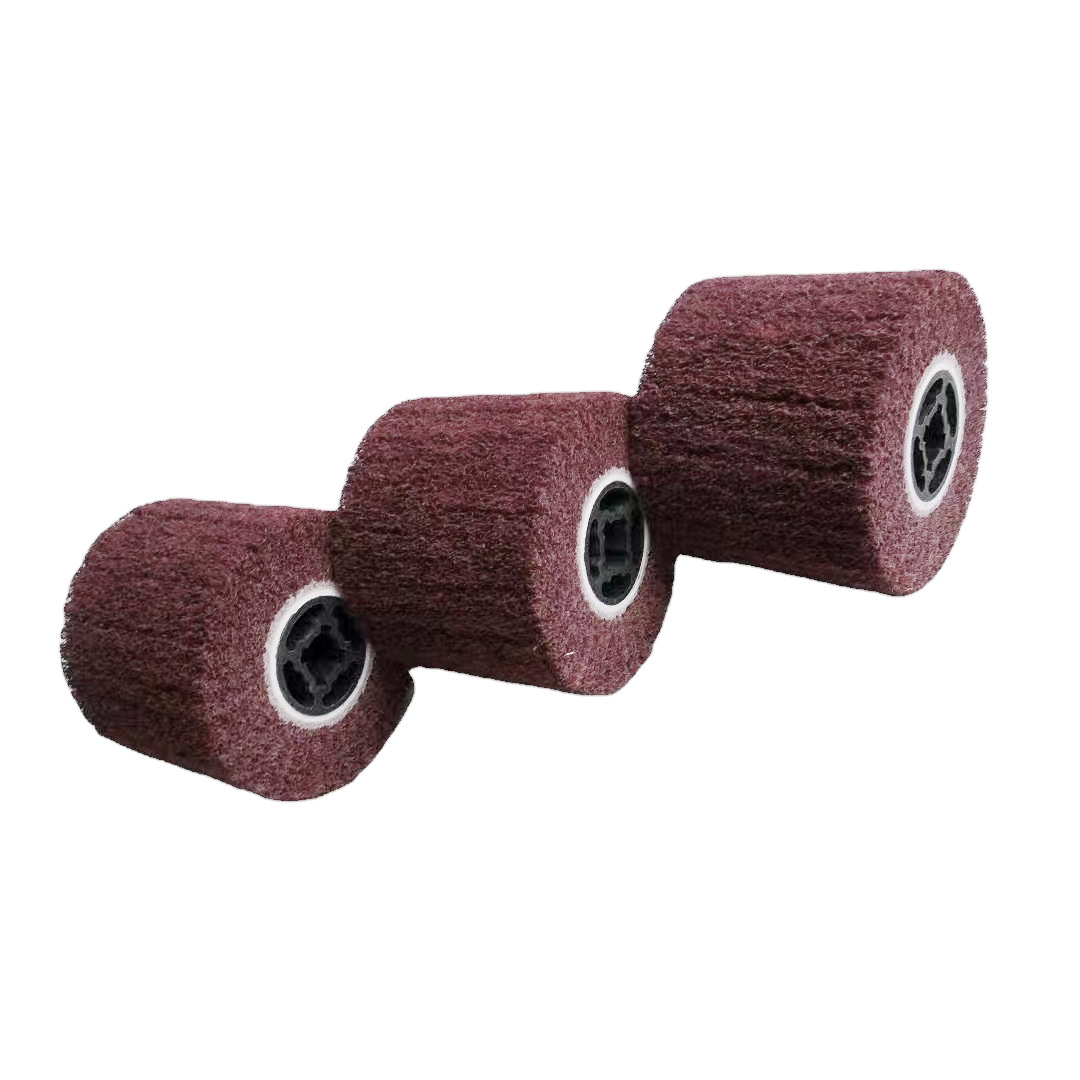 Stainless steel scouring pad wire drawing wheel wool polishing nylon wheel steel wire polishing disc industrial metal polishing wire drawing wheel