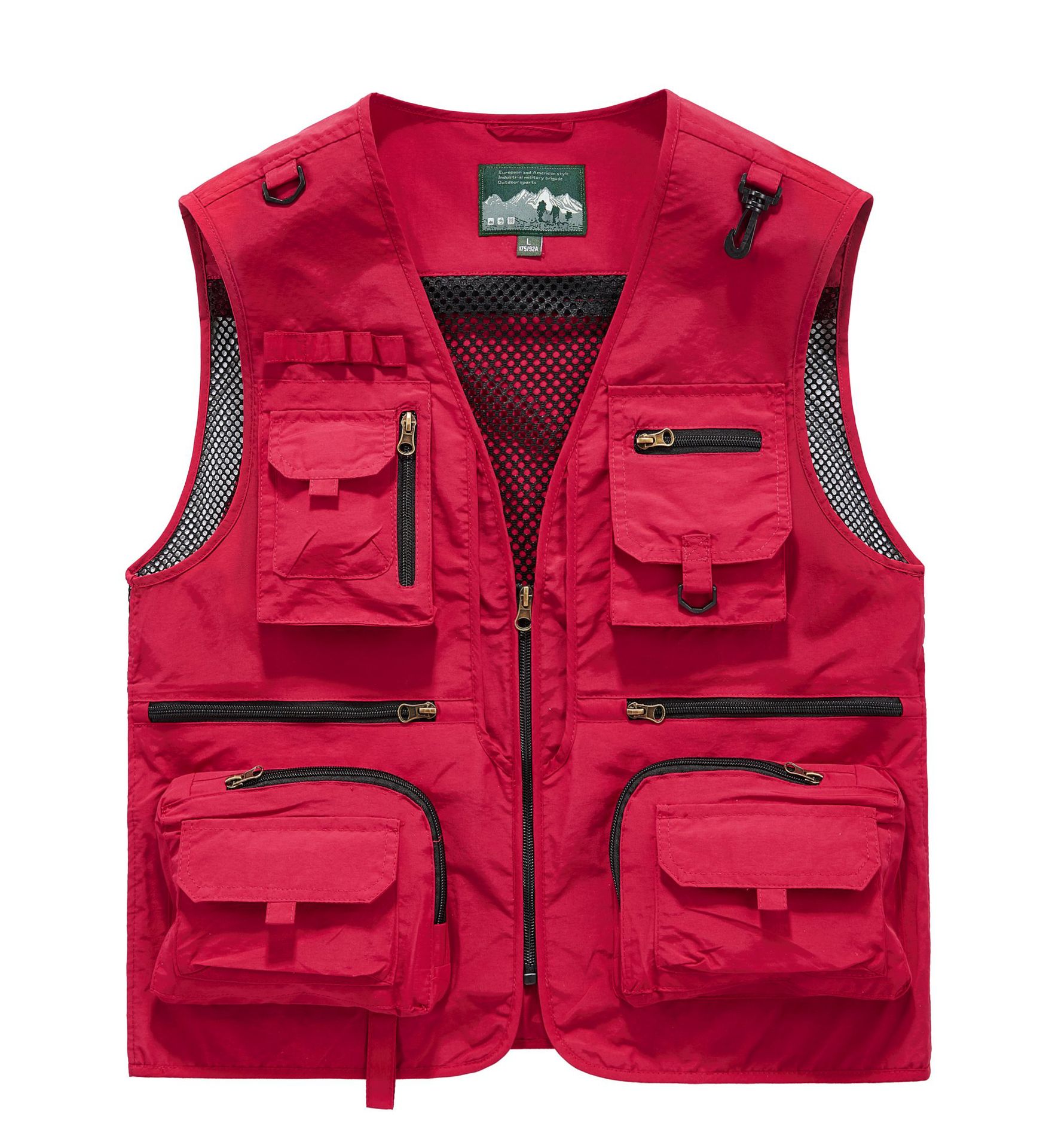 Vest customized printed logo photographer director vest outdoor mountaineering propaganda vest multi-pocket overalls