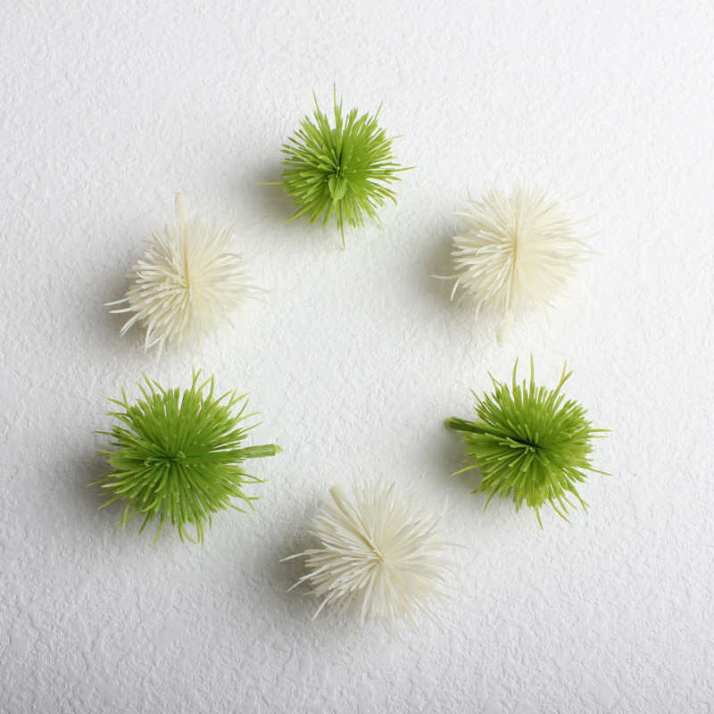 Artificial green plant fake plastic flower spray White Frost grass decoration flower arrangement with grass single leaf artificial branch fruit wholesale
