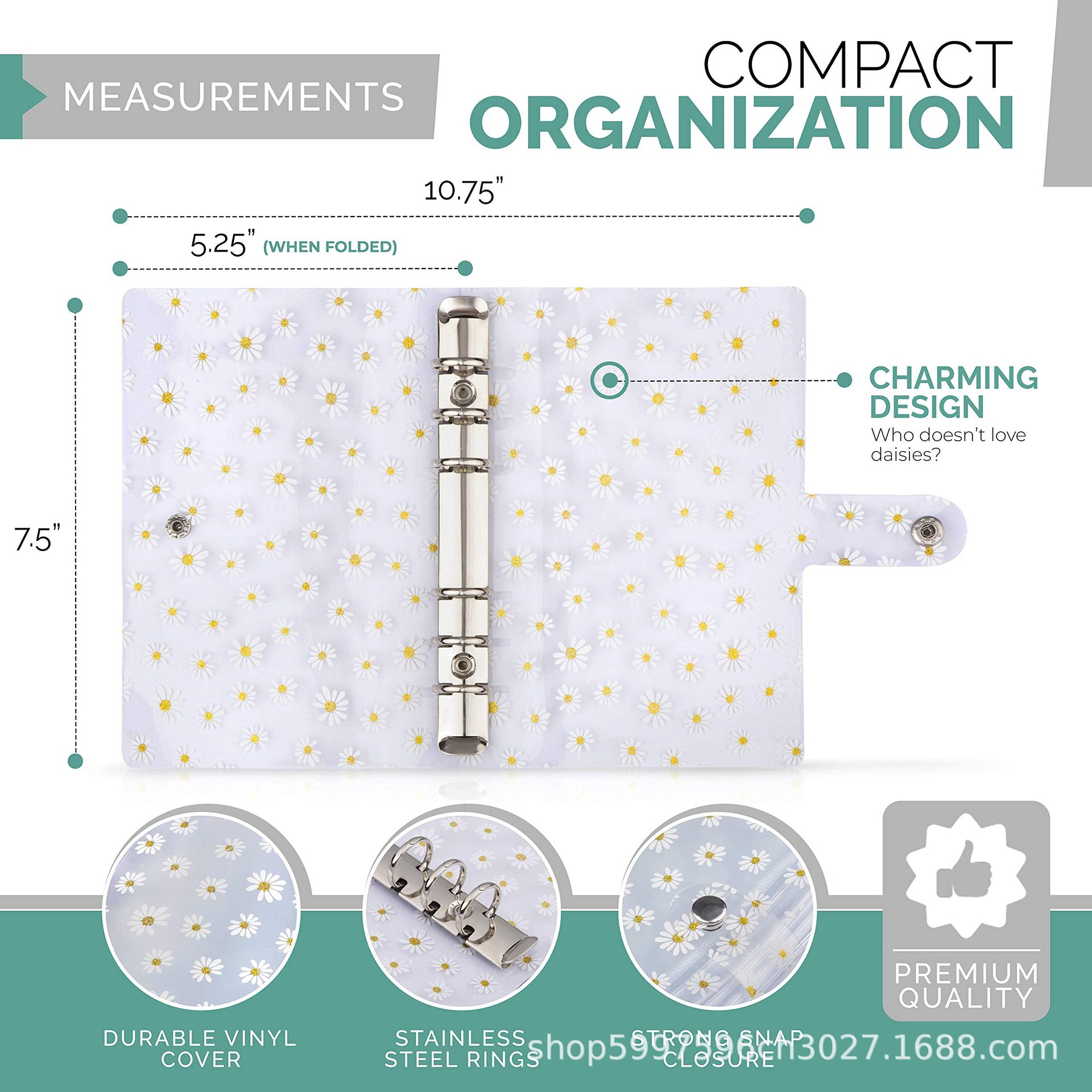 Spot cross-border A6 binder Cash budget this little Daisy American notebook Planner Cash Envel