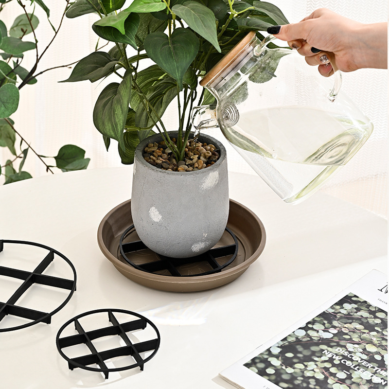 Round flower pot foot pot insulation bottom support plastic base bottom cushion support pot breathable anti-rot root