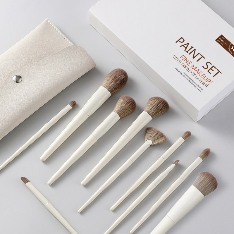 In stock zero series 10 zero makeup brushes suit full set soft powder foundation blush eye shadow highlight brush