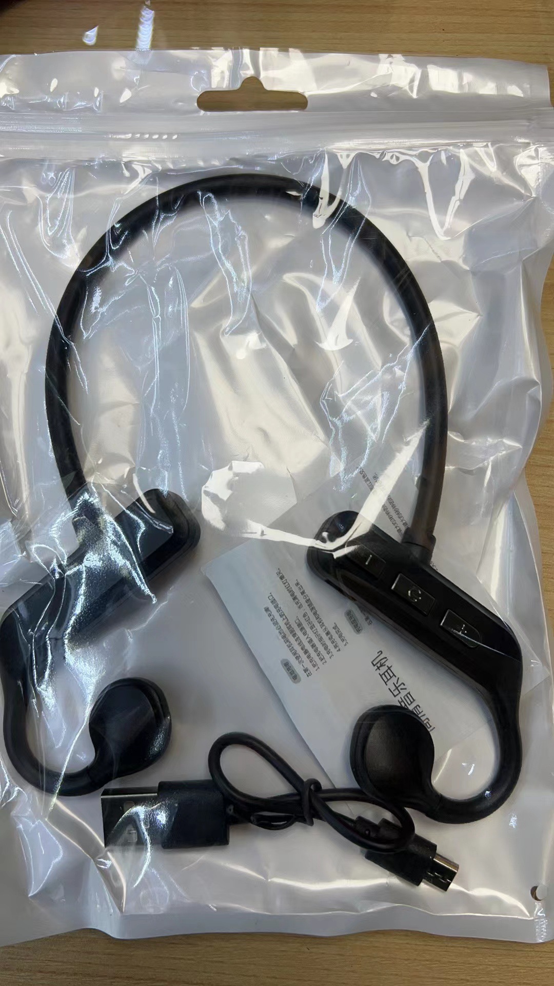 KS69 bone conduction Bluetooth headset large battery neck-mounted ultra-long standby ear-mounted non-ear sports running