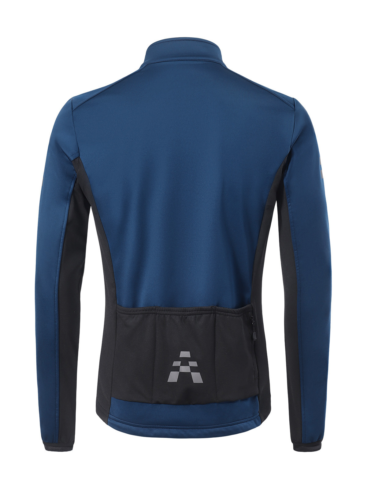 Autumn and Winter bicycle mountain bike cycling clothing three-layer composite fleece men's windproof warm fleece jacket top Stand Collar