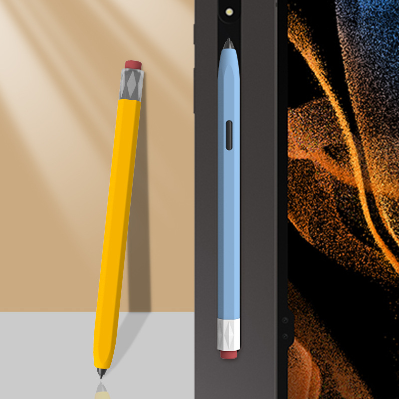 跨境適用三星SamsungS8+/s9筆套pencilcase硅膠s6lite保護S7防摔