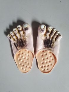 Halloween April Fool's Party Trick Photo Toy Prom Makeup Show Giant Slippers Shoe Cover Big Feet