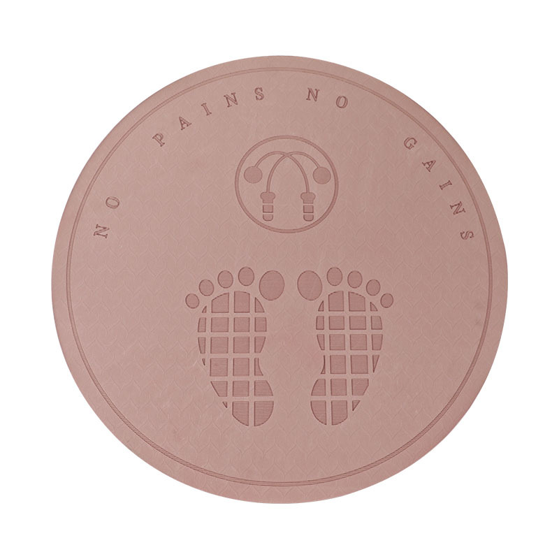 Jogging Mat Central European Cushion Mat Home Fitness Shockproof Sound Insulation Anti-Slip Mat Jogging Mat 64cm Round Rope Skipping Mat