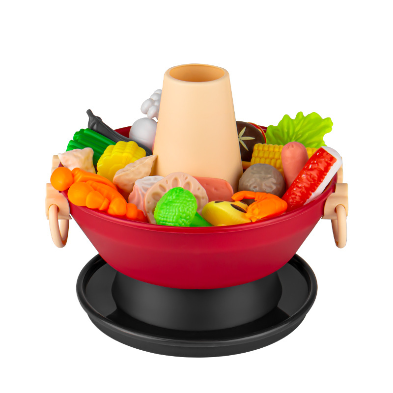 Играть в дом Моделирование еда морепродукты фрукты и овощи кухня горячий горшок игрушки Детское барбекю мальчики и девочки кулинарный костюм