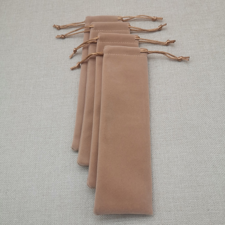 New Lisi velvet drawstring bag high-end long velvet bag thickened non-hair removal drawstring bag dustproof storage bag