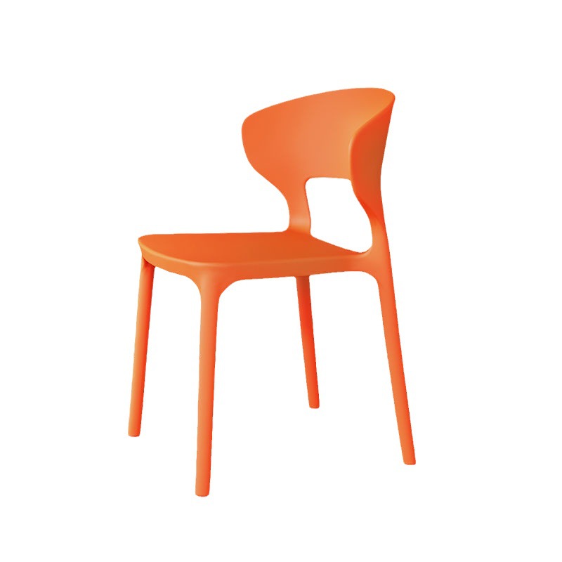 Nordic chair modern simple light luxury dining chair Internet celebrity plastic backrest stool thickened small apartment home dining table and chair