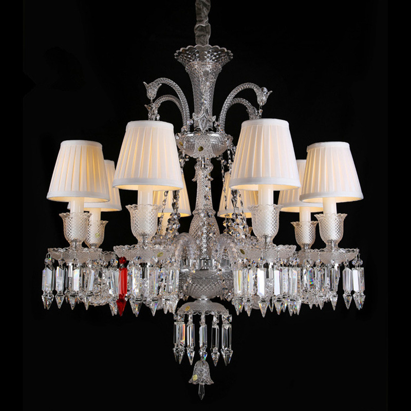 Simple European Crystal Chandelier, European Creative, Grand, Restaurant, Bedroom Chandelier, Villa, Duplex, Hallway, Staircase Lighting