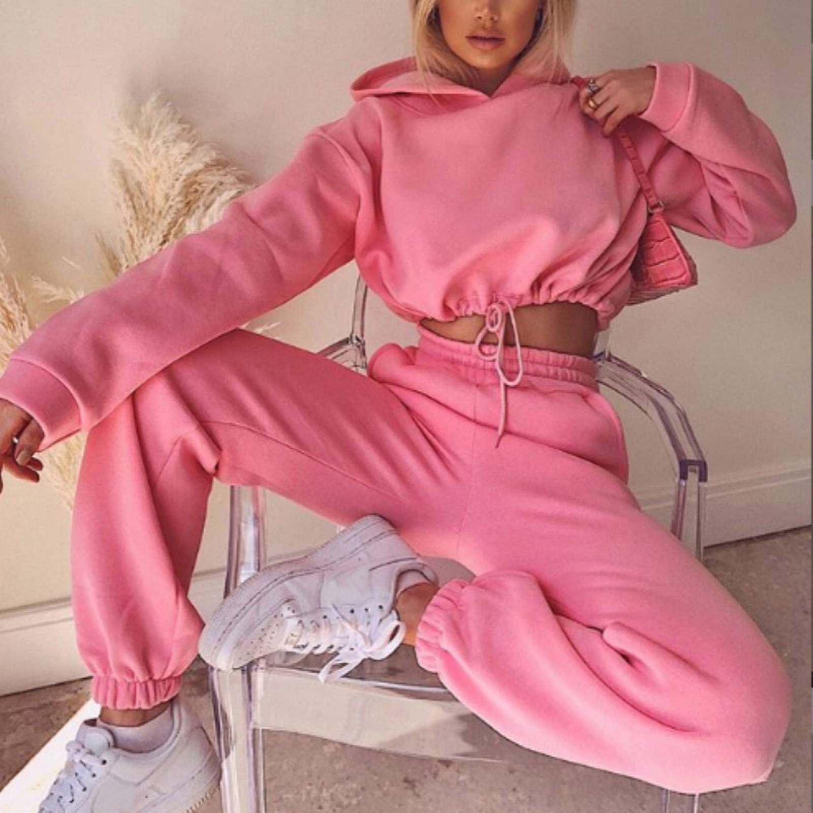 9691#2024 Autumn and Winter Best Selling Amazon ebay New Fashion Long Sleeve Sports Leisure suit Two-Piece Set for Women