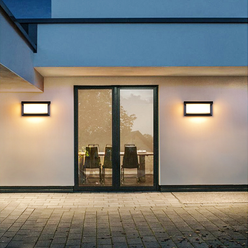 Solar-powered wall light outdoor waterproof courtyard light outdoor home gate no wiring photocell sensor solar light