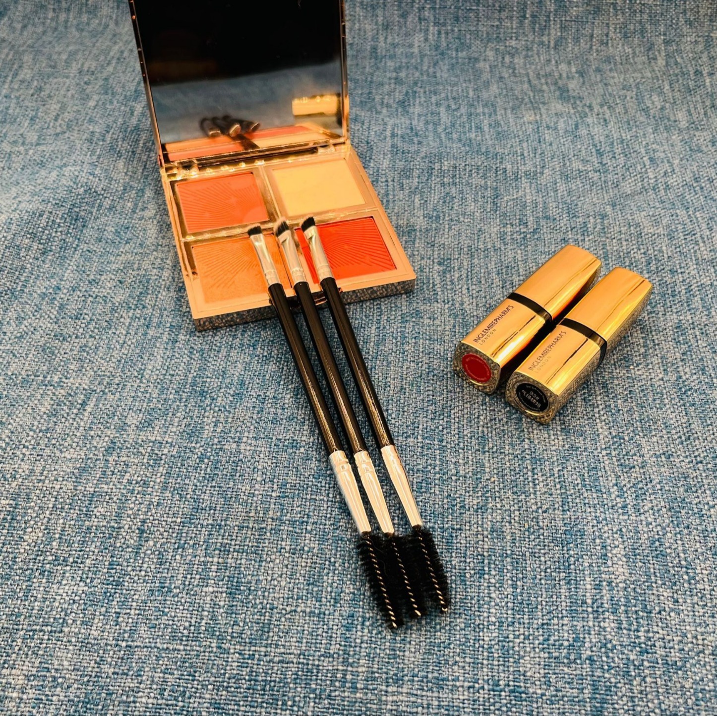 Factory direct single black oblique head line brush eyelash curl eye eyebrow sweep spiral brush grafting eyebrow brush beauty makeup tool