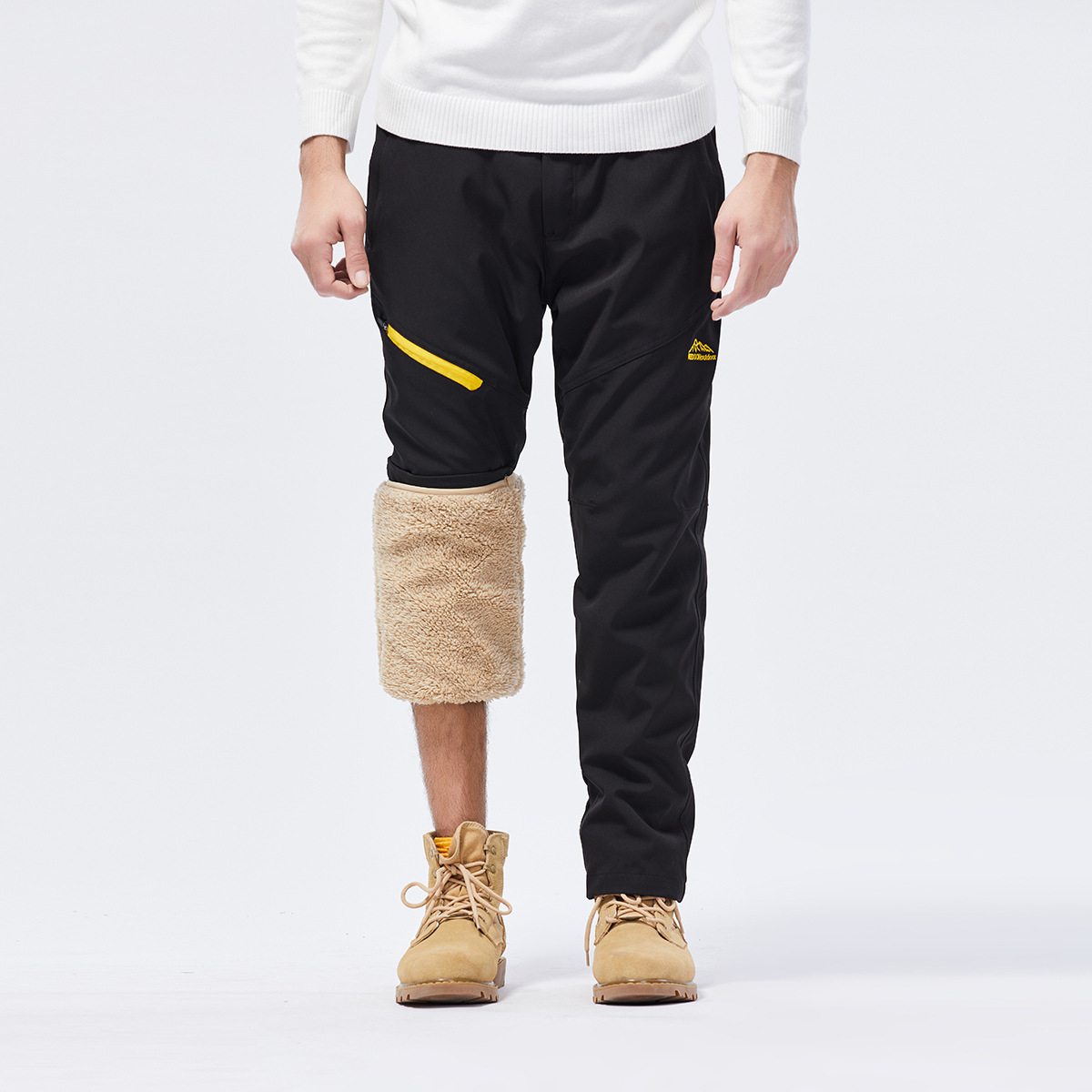 Factory direct assault pants men's three-in-one removable autumn and winter plus velvet padded waterproof cold-proof outdoor warm Mountaineering