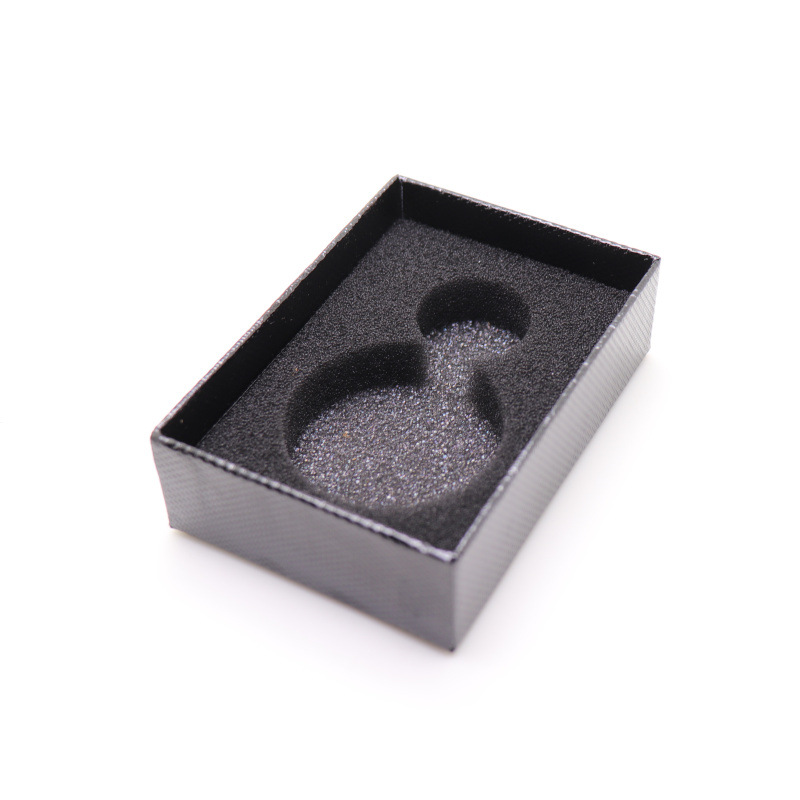 In stock wholesale exquisite pocket watch storage box watch packaging black gift box factory can gilding inner sponge open groove