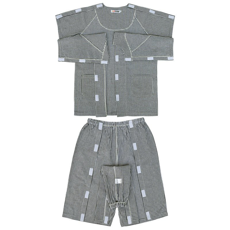 Summer short-sleeved shorts hospital uniform nursing clothing fracture postoperative rehabilitation nursing clothing paralysis bed elderly clothes
