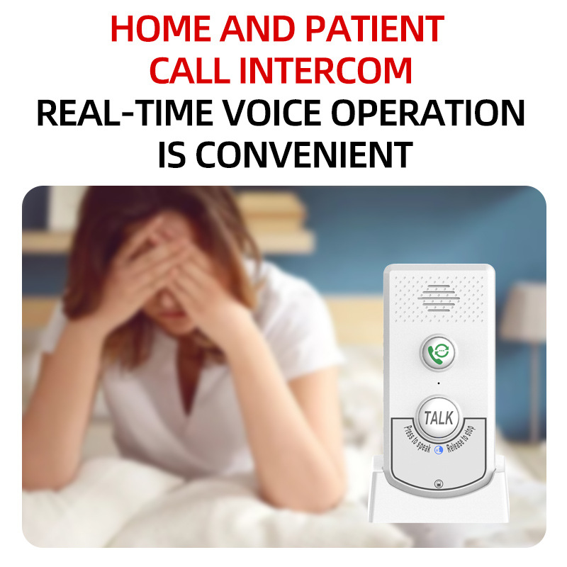 Wireless intercom pager Home Elderly voice monitor reminder hospital intelligent two-way intercom cross-border
