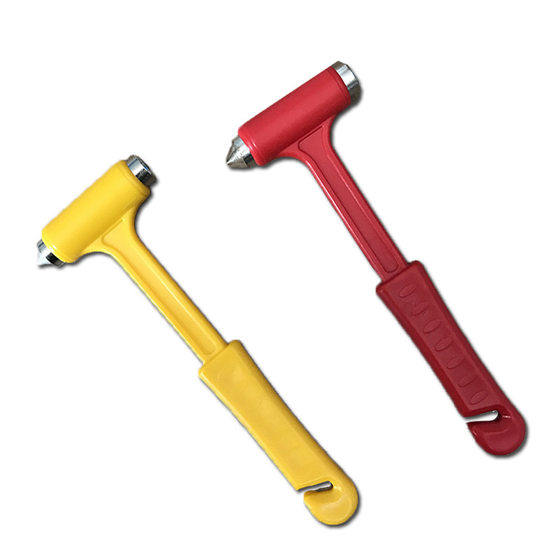 Car two-in-one safety hammer long handle solid multi-functional emergency safety hammer escape hammer window breaker life-saving hammer