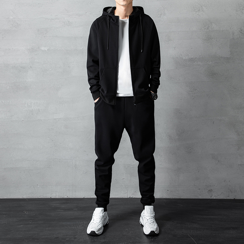 Sweater sweatpants sports suit men's 2023 Spring and Autumn New hooded T-shirt casual pants fashion brand coat men