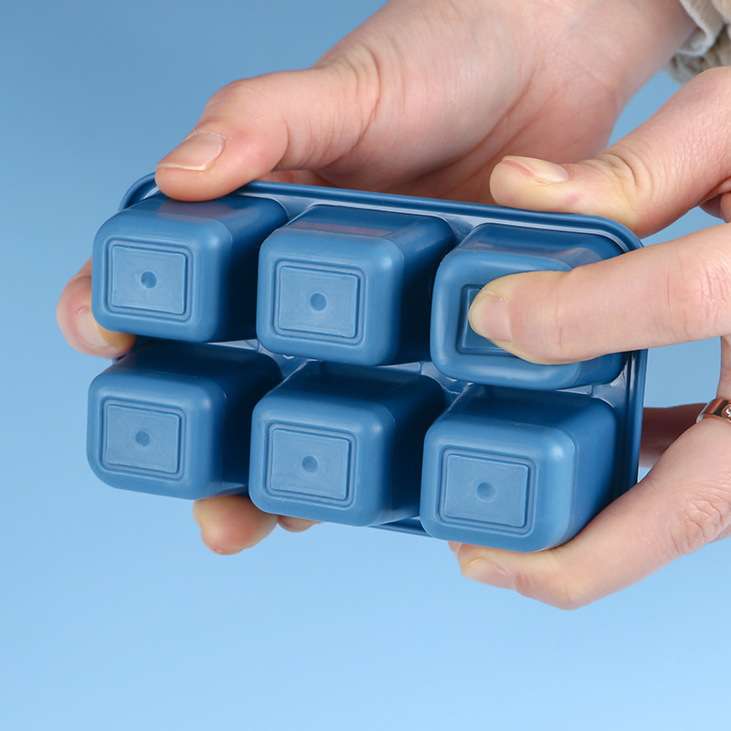 Ice Cube Ice Cube Ice Box Freezing Mold Quick Freezer Household Refrigerator Homemade Internet Celebratory Silicone Press Ice Cube with Cover