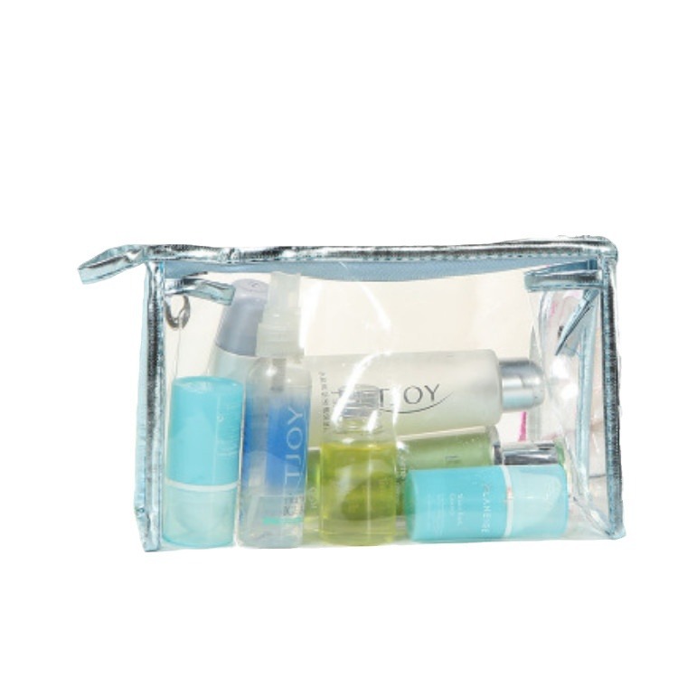 Transparent portable cosmetic bag fashion ladies storage bag travel wash bag briefcase a generation of 60