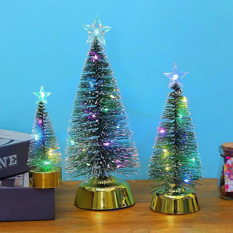 Amazon New Christmas Colorful Luminous Cedar Tree Luminous Christmas Tree Christmas Gift Window Decoration