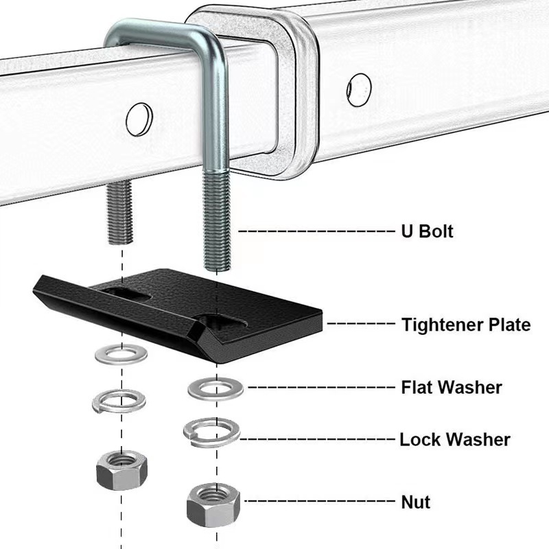 Trailer arm hook stable tensioner accessories suitable for trailer ball trailer trailer hook American square mouth anti-shake anti-loose