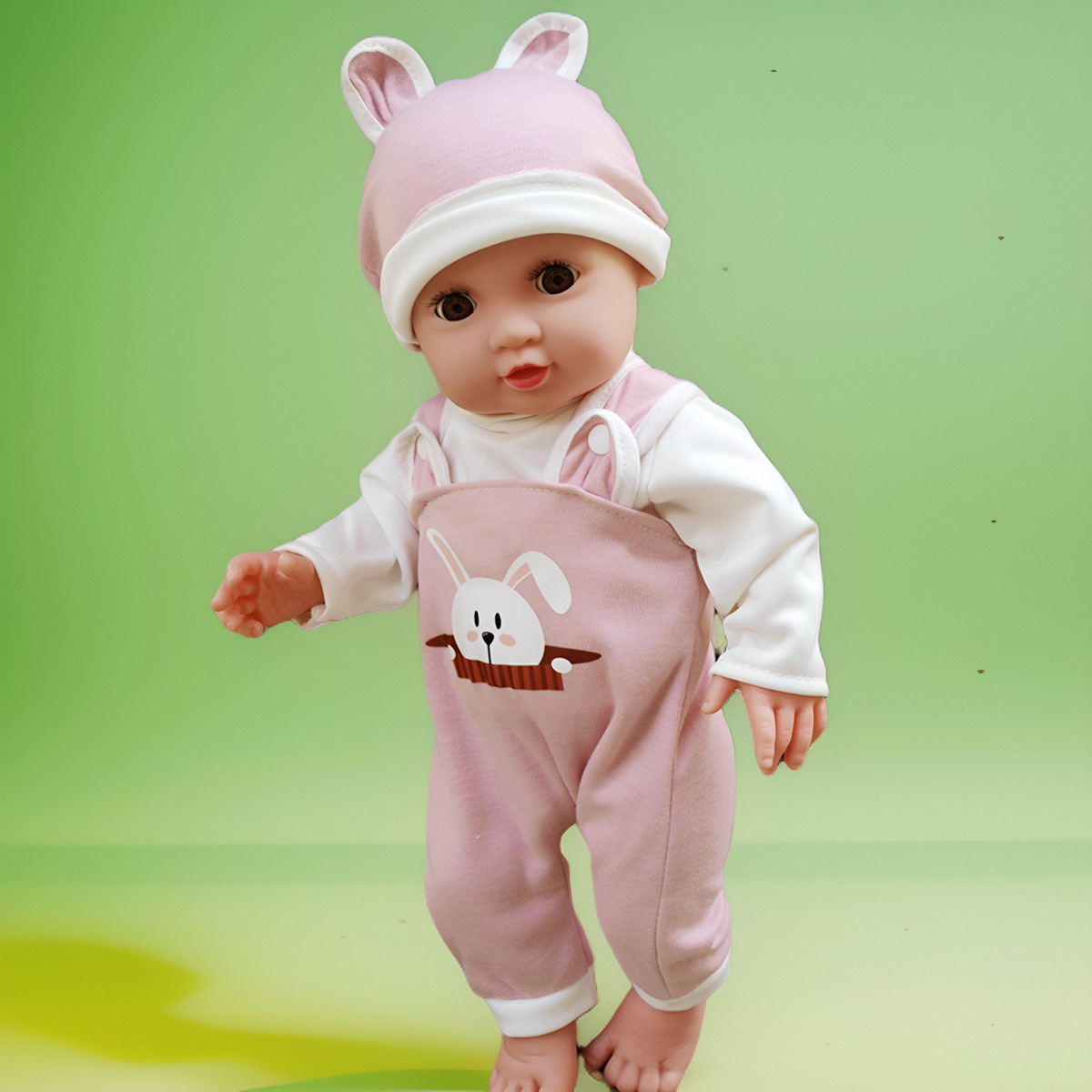 41cm boys and girls housekeeping early education kindergarten teaching aids blink simulation doll soft rubber doll toy