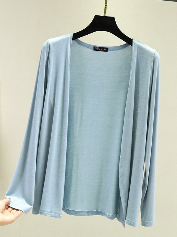 Summer Sunscreen Clothing Women's Modal Coat 2023 New Outfit Western Style Beach Breathable UV-proof Shoulder Cardigan