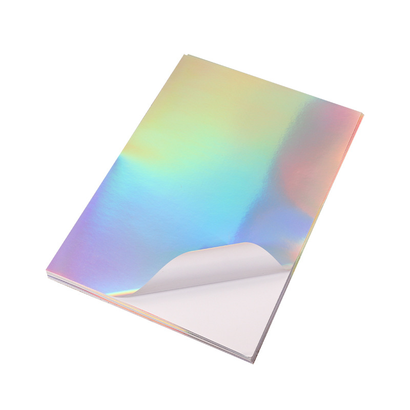 Laser sticker plain silver sticker sticker paper a4 non-jamming paper in stock wholesale Amazon cross-border
