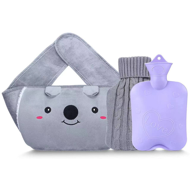 Cross-border  Hot Water Bag Belt Cartoon Koala Belt Water Injection Thermos Two-piece Three-piece Belt_voghion.com