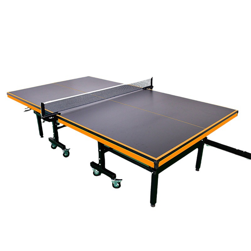 New high-looking table tennis table indoor stadium foldable wheeled mobile table tennis table with free printed logo