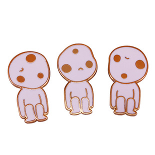 Cute Ghost Princess Brooch Ghibli Animated Movie Magic Badge